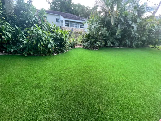 residential backyard turf