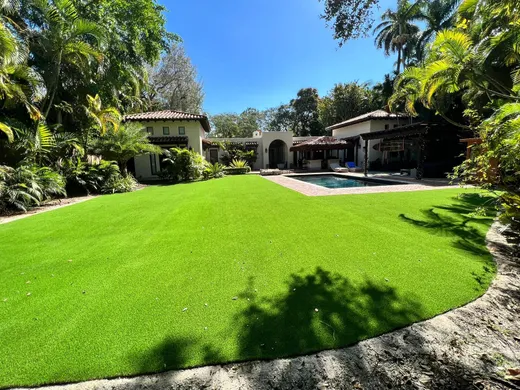 residential backyard turf